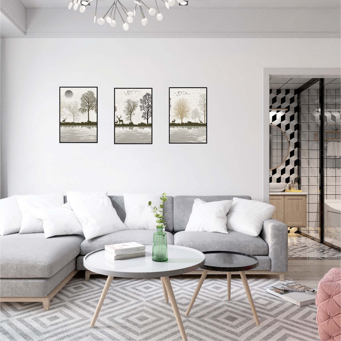Nature’s Harmony Trio Canvas Wall Art