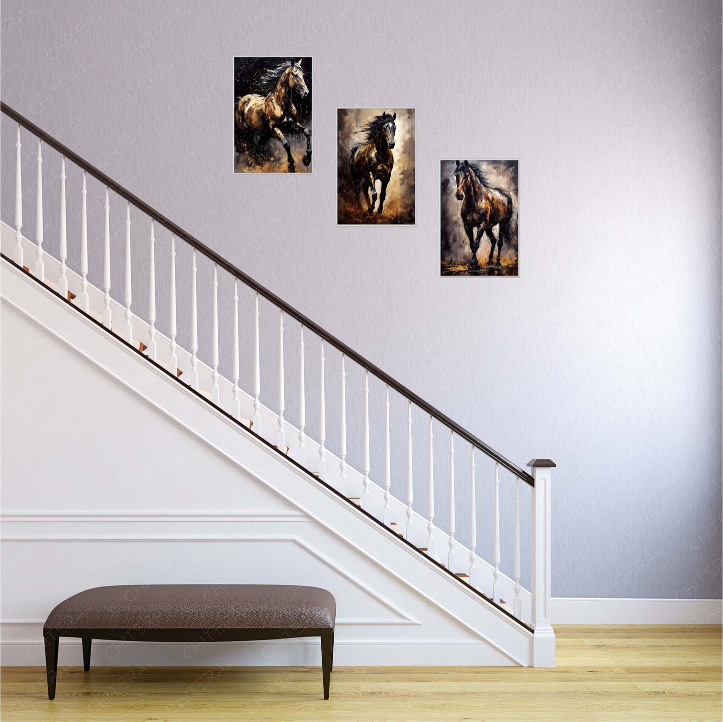 Riders of Freedom Trio Canvas Wall Art
