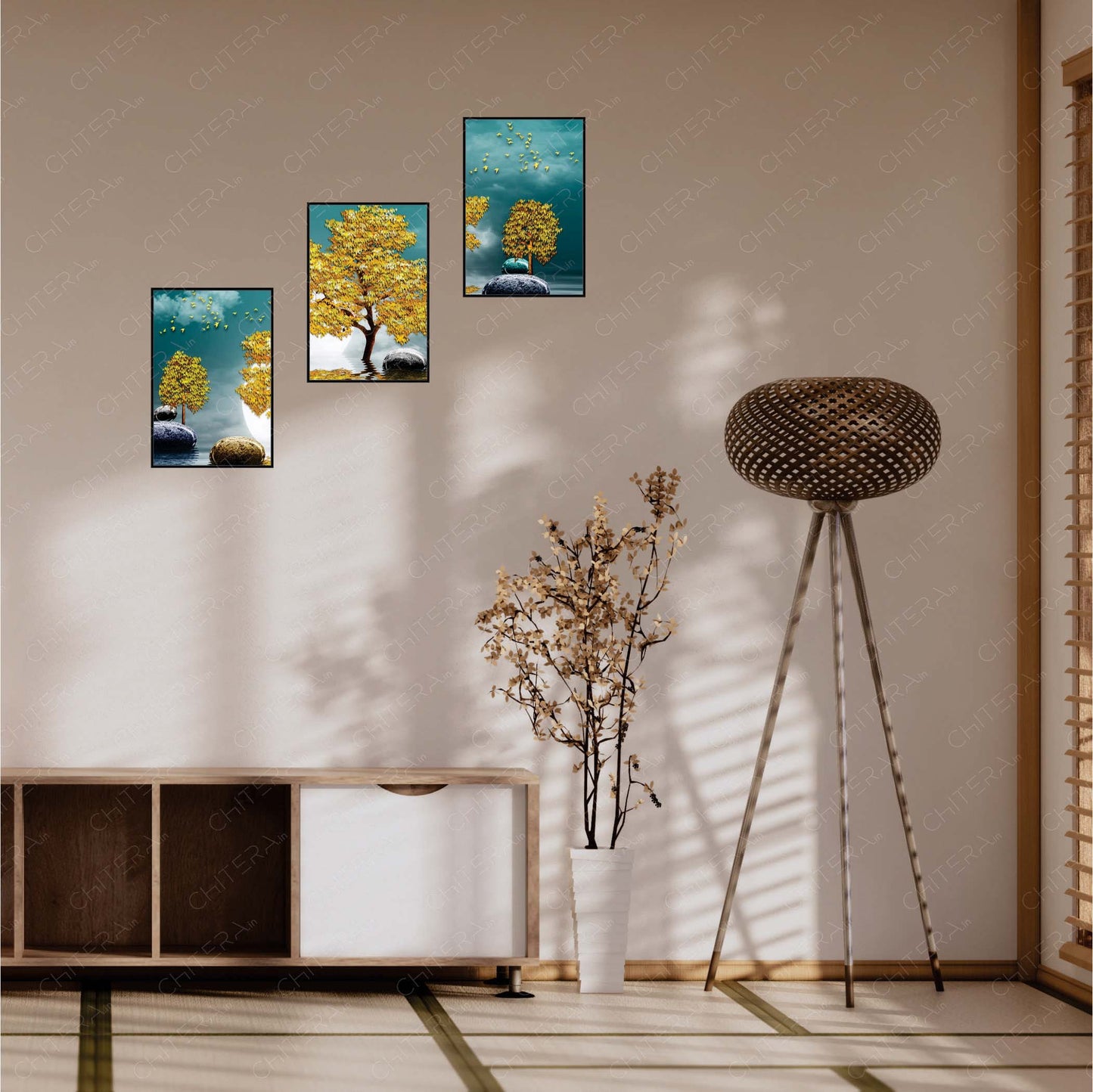 Nature’s Elegance Trio Canvas Wall Art