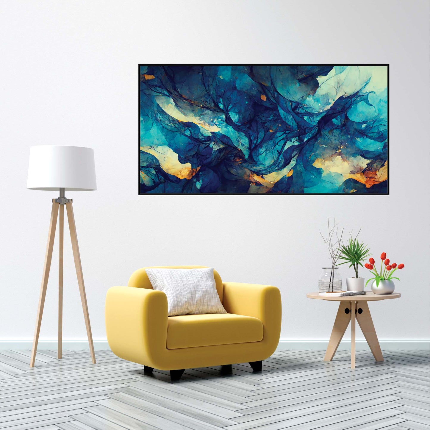 Celestial Currents Canvas Wall Art