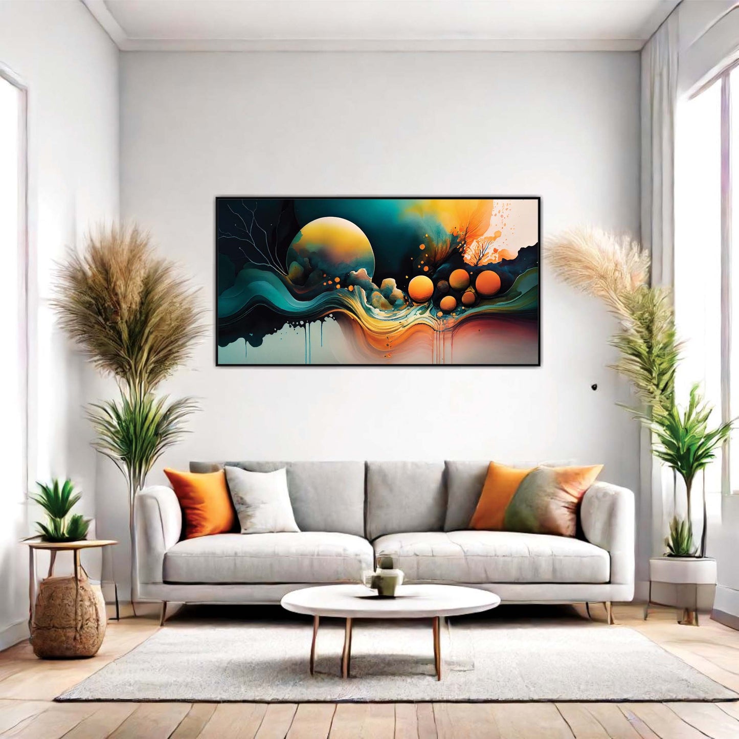 Planetary Tides Canvas Wall Art