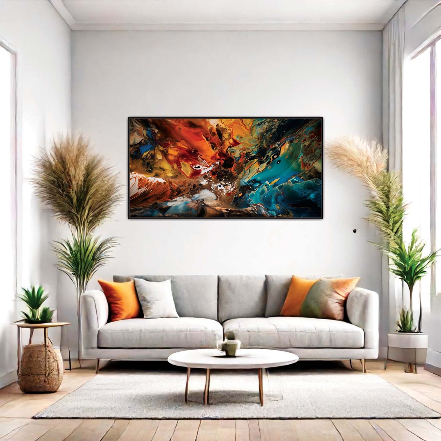 Molten Genesis Canvas Wall Art