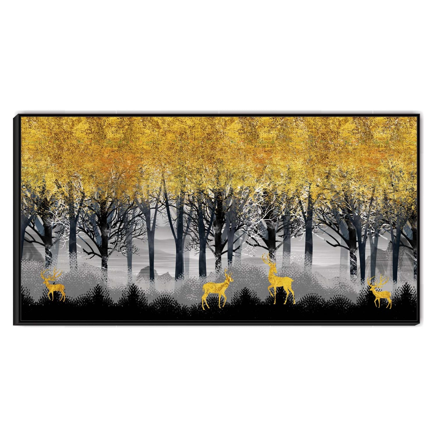 Deer in the Dusk Light Canvas Wall Art