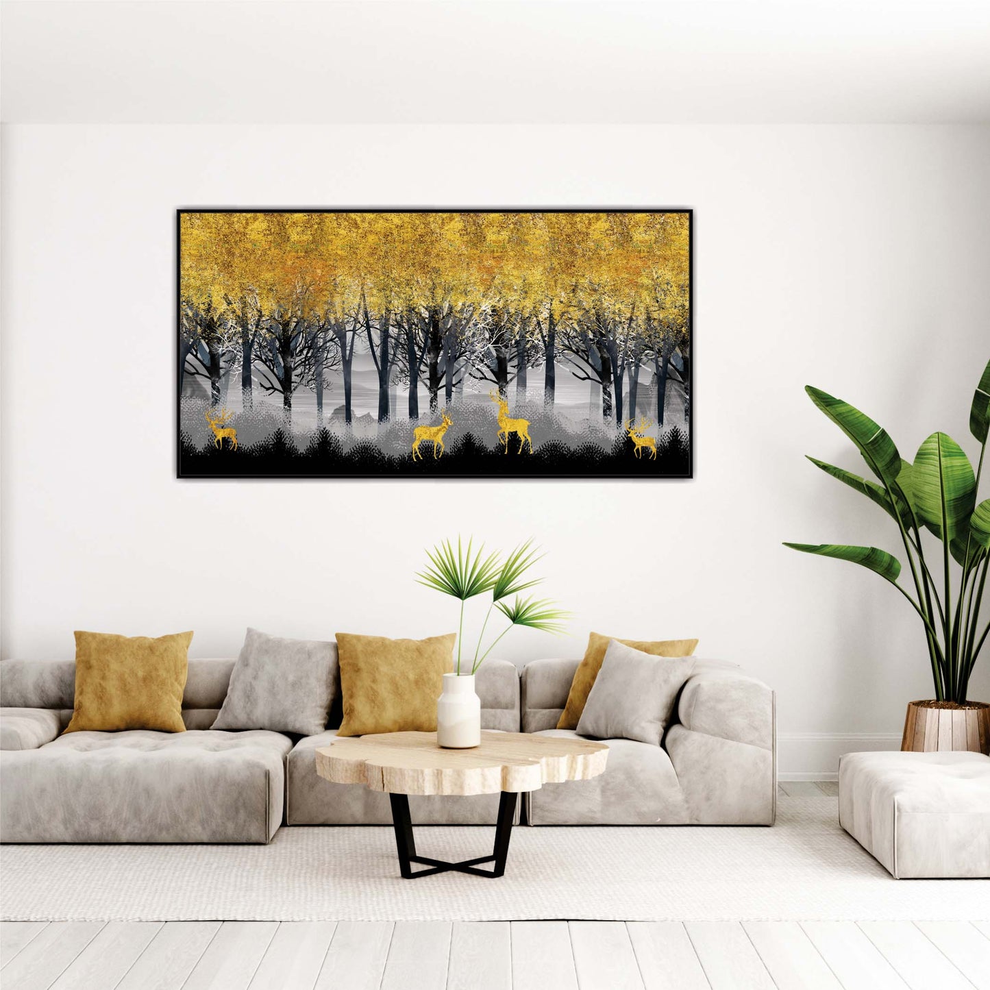 Deer in the Dusk Light Canvas Wall Art