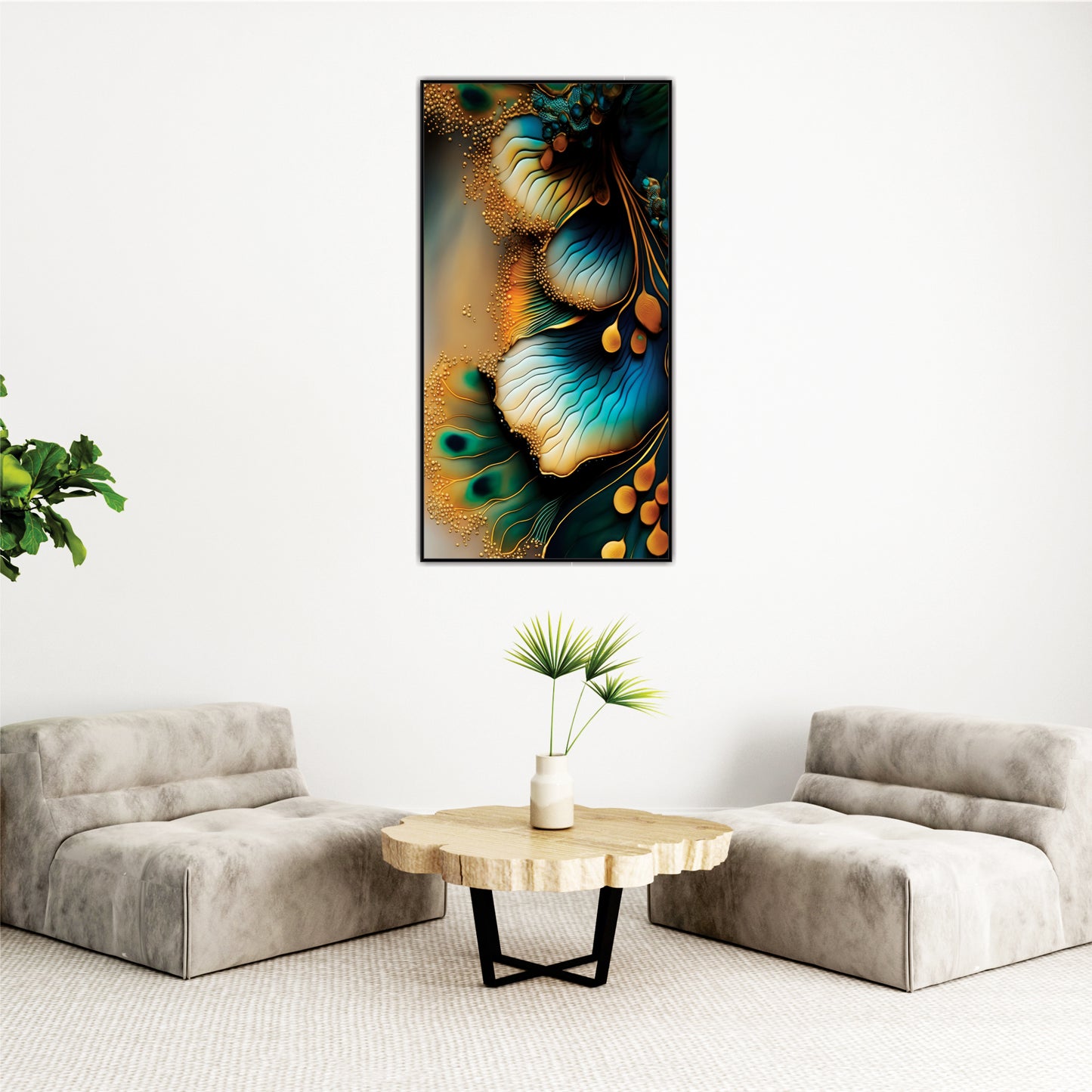 Abyssal Bloom Canvas Wall Art