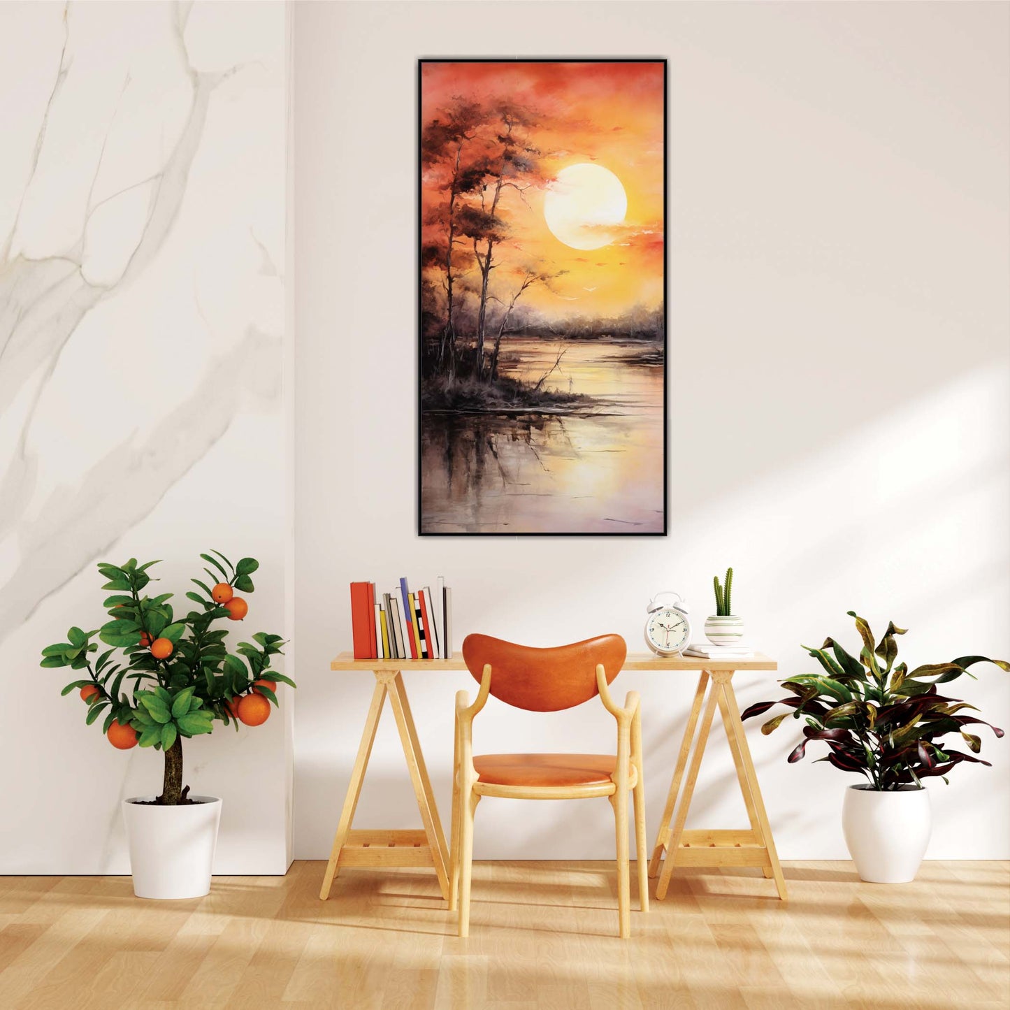 Golden Haze Canvas Wall Art