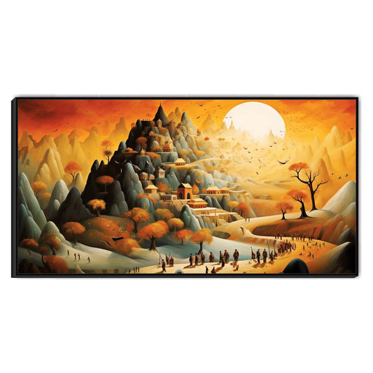 Path to the Sacred Heights Canvas Wall Art