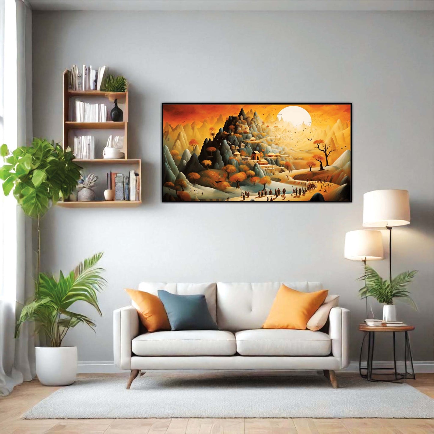 Path to the Sacred Heights Canvas Wall Art