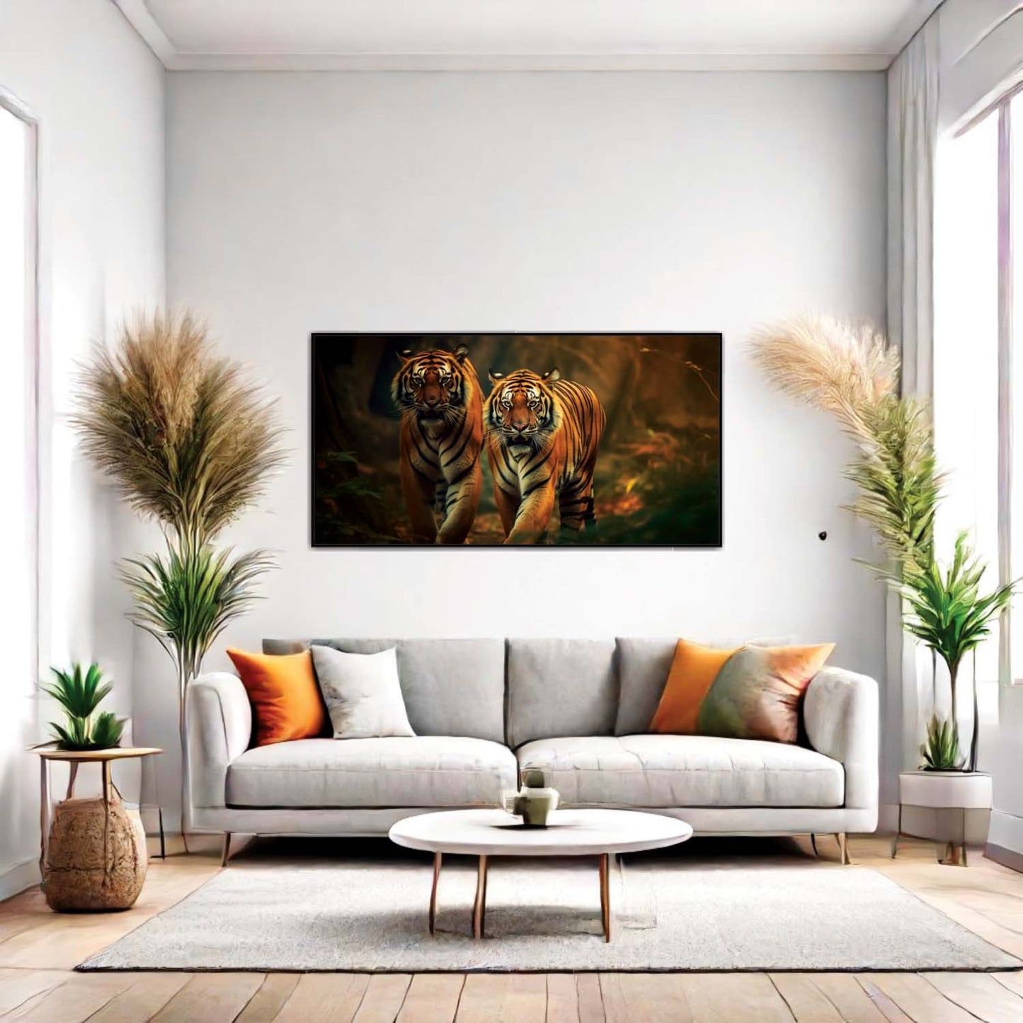 Power in Pairs Canvas Wall Art.