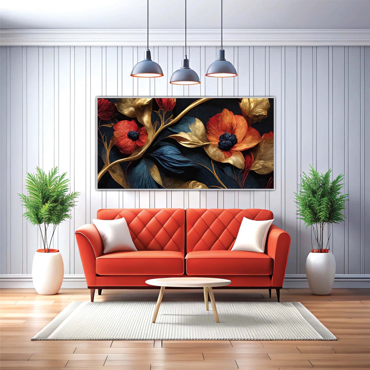 Velvet Ember Canvas Wall Art