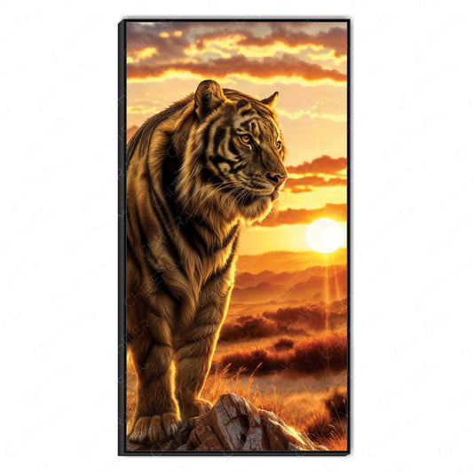 Majestic Tiger at Sunset – Strength and Courage Canvas Wall Art