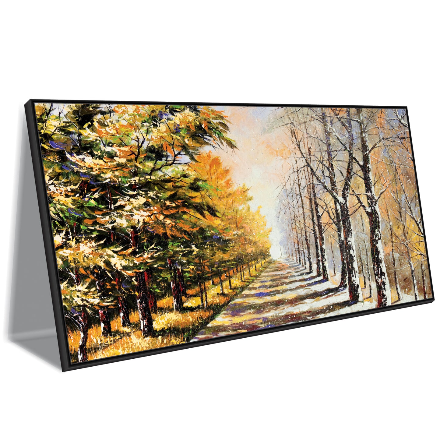 Path of Two Seasons Canvas Wall Art