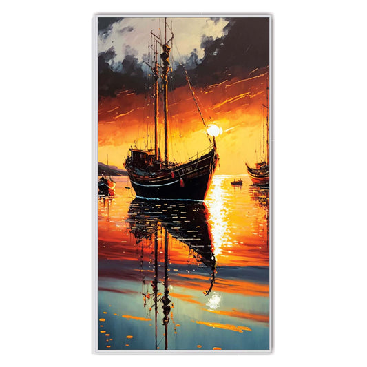 Golden Horizon: Sail Into the Sunset Canvas Wall Art