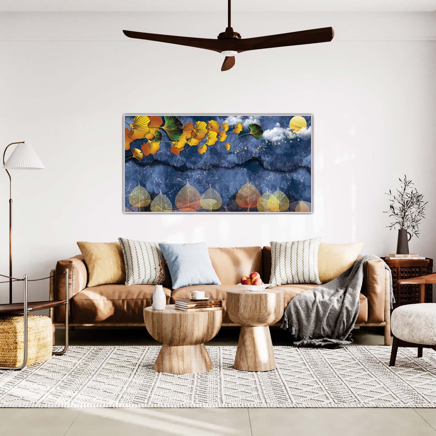 Moonlit Migration Canvas Wall Art