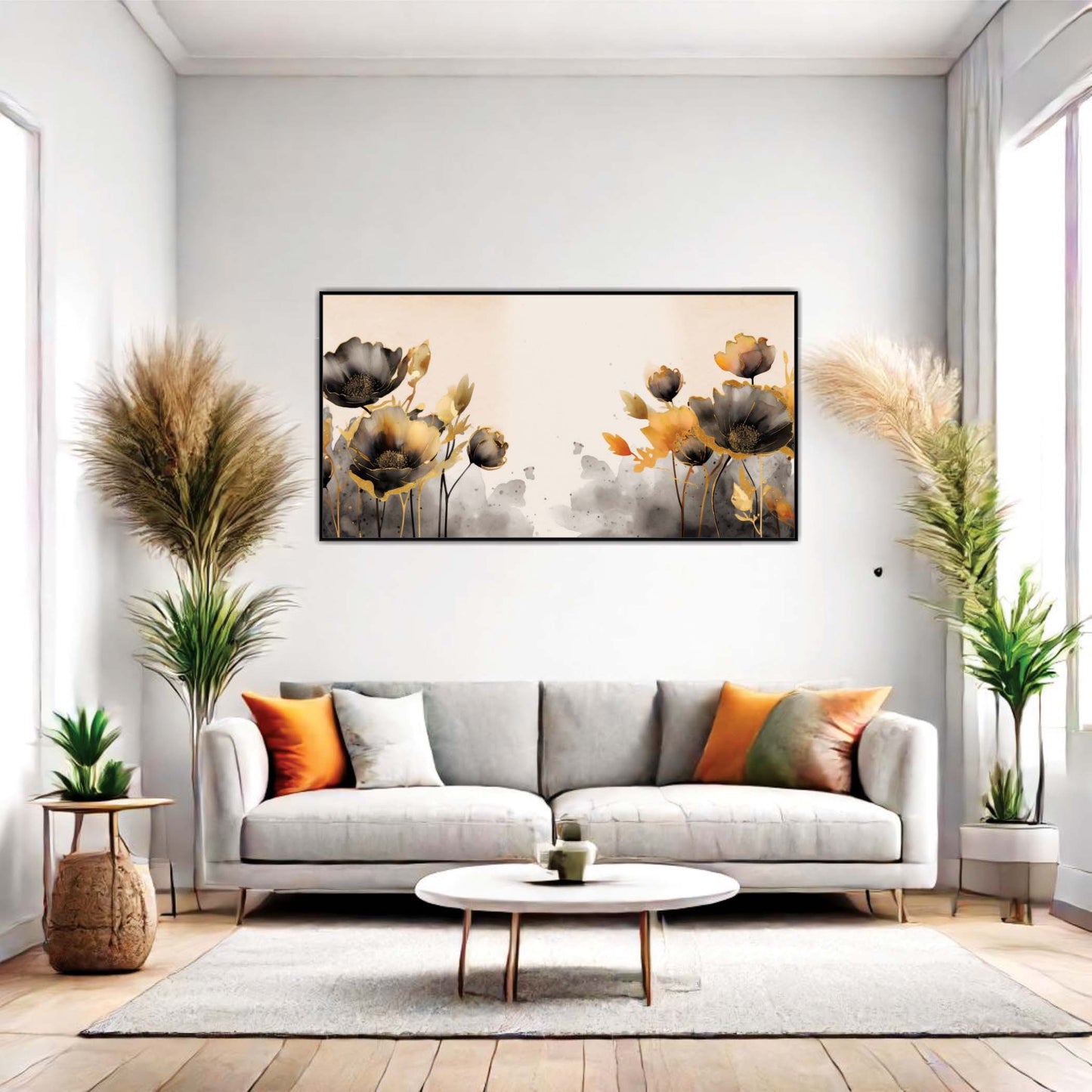 Embers of Elegance Canvas Wall Art
