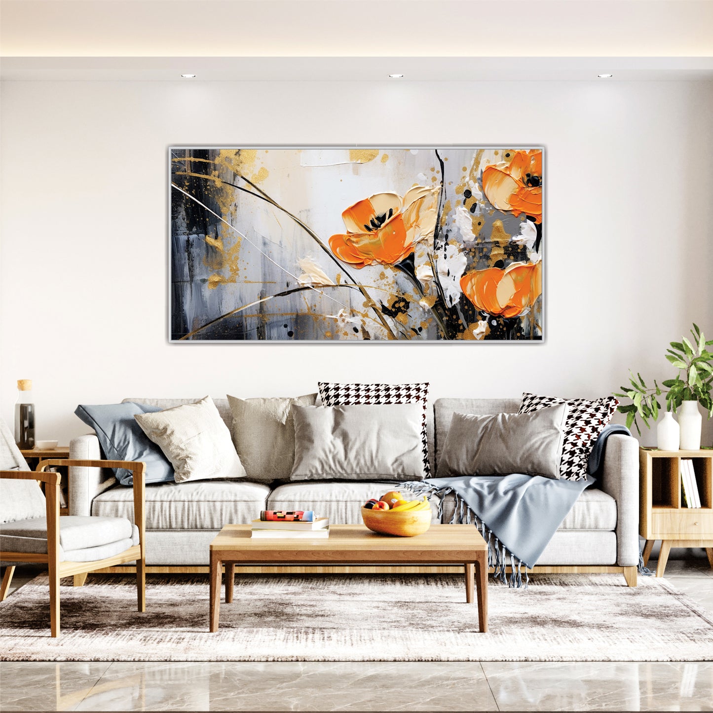 Flames of Spring Canvas Wall Art