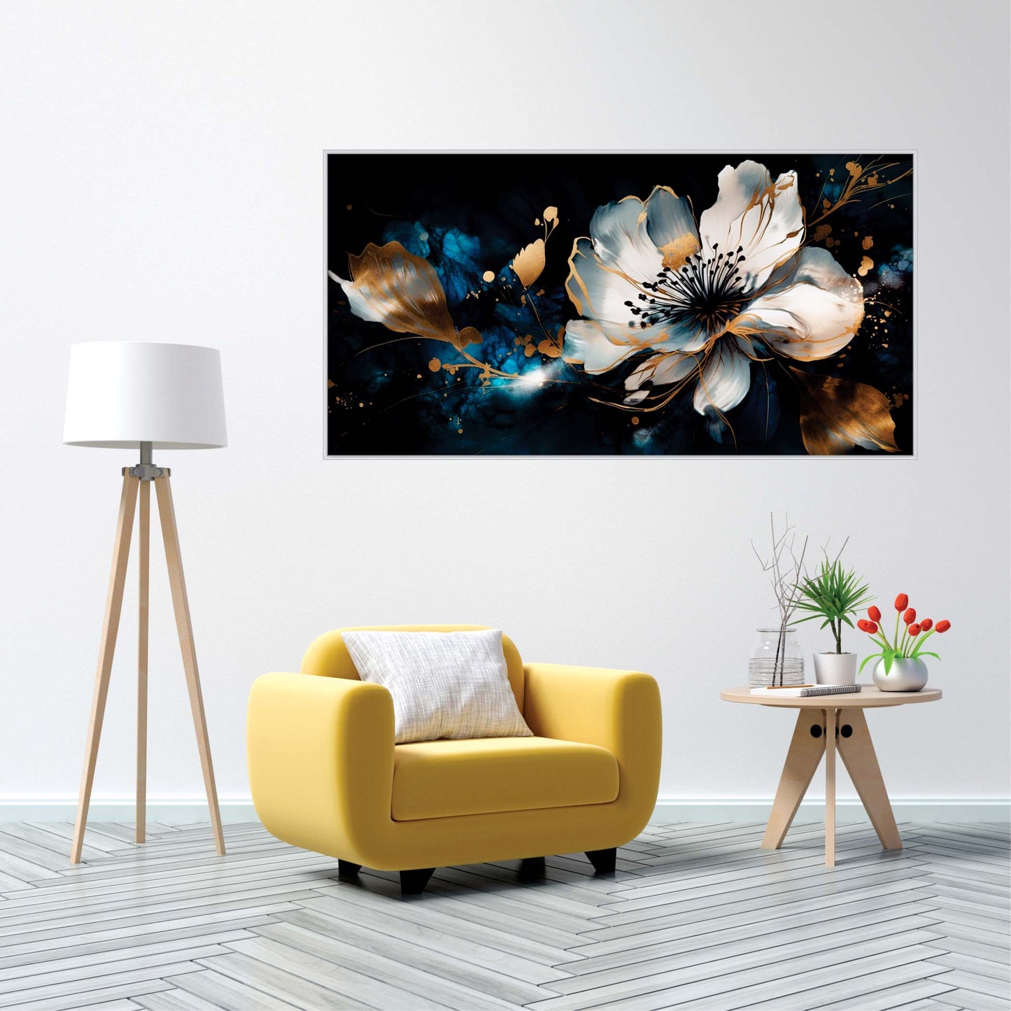 Celestial Petals Canvas Wall Art