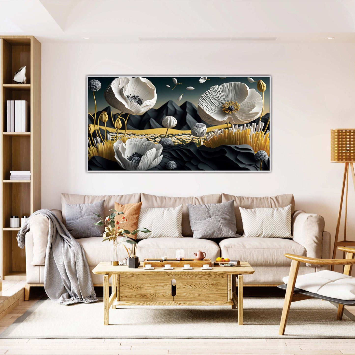 Valley of Blooming Shadows Canvas Wall Art