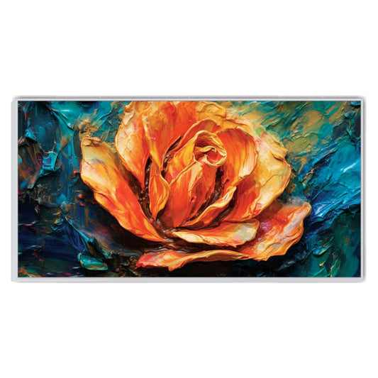 Rose of Flame Canvas Wall Art