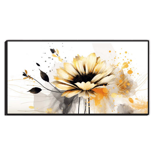 Sunburst Petals Canvas Wall Art
