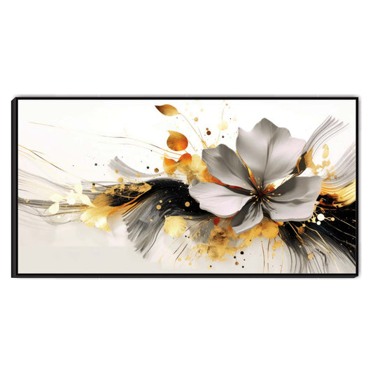 Golden Pulse Canvas Wall Art