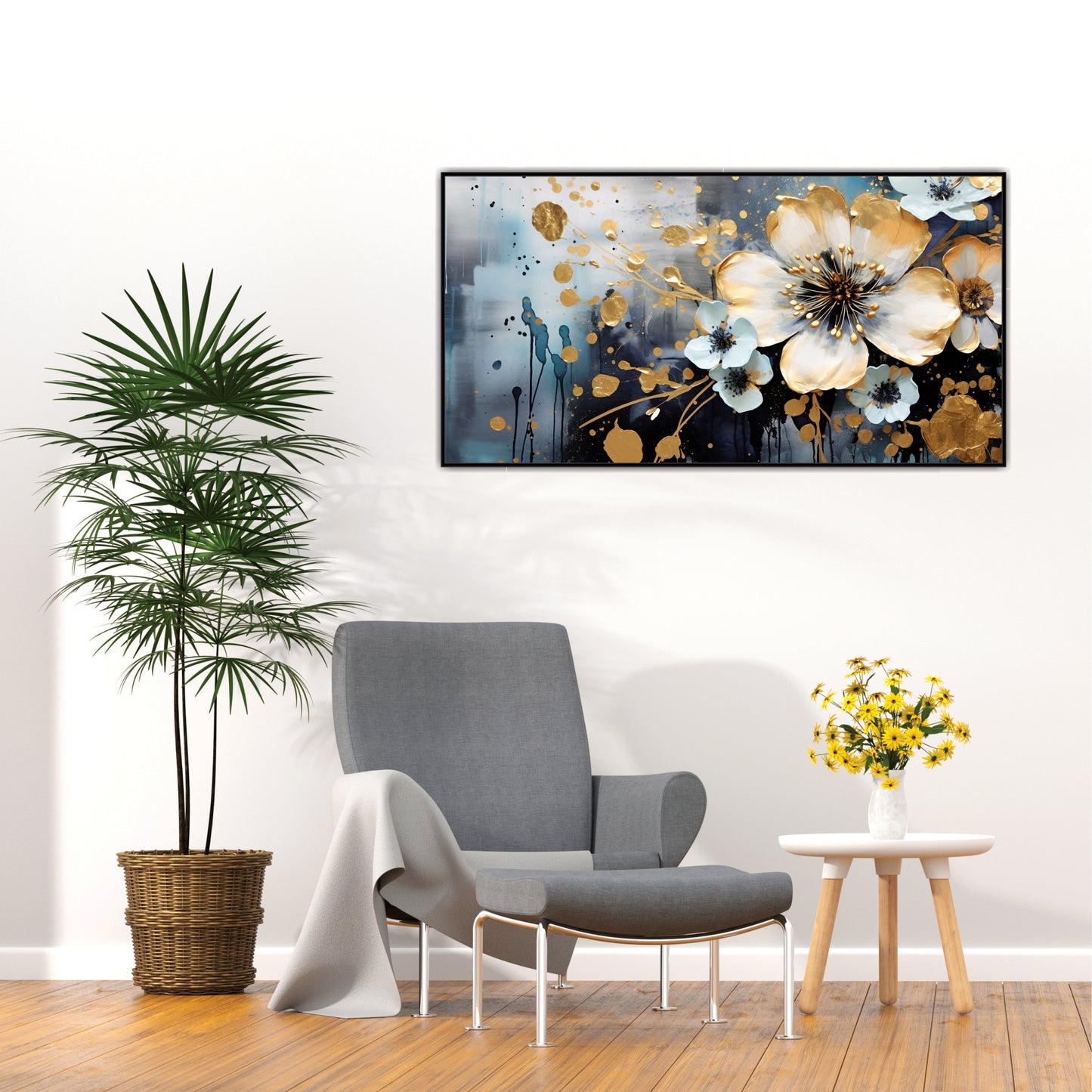 Celestial Bloom Canvas Wall Art