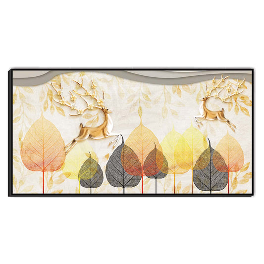 Dancing Through Leaves Canvas Wall Art