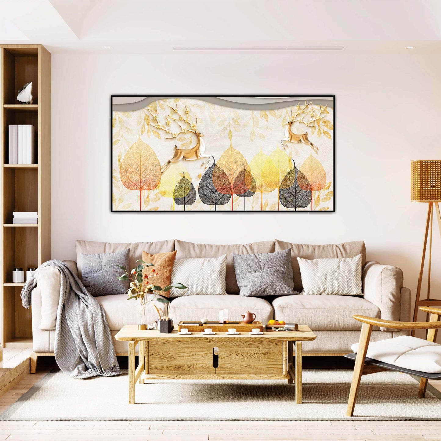 Dancing Through Leaves Canvas Wall Art