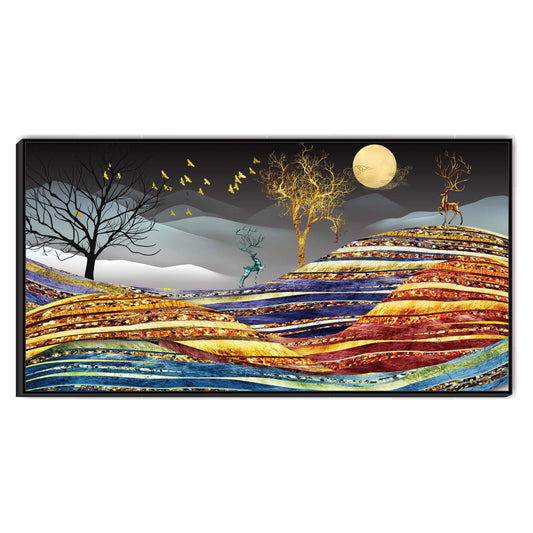 Lunar Tides Canvas Wall Art