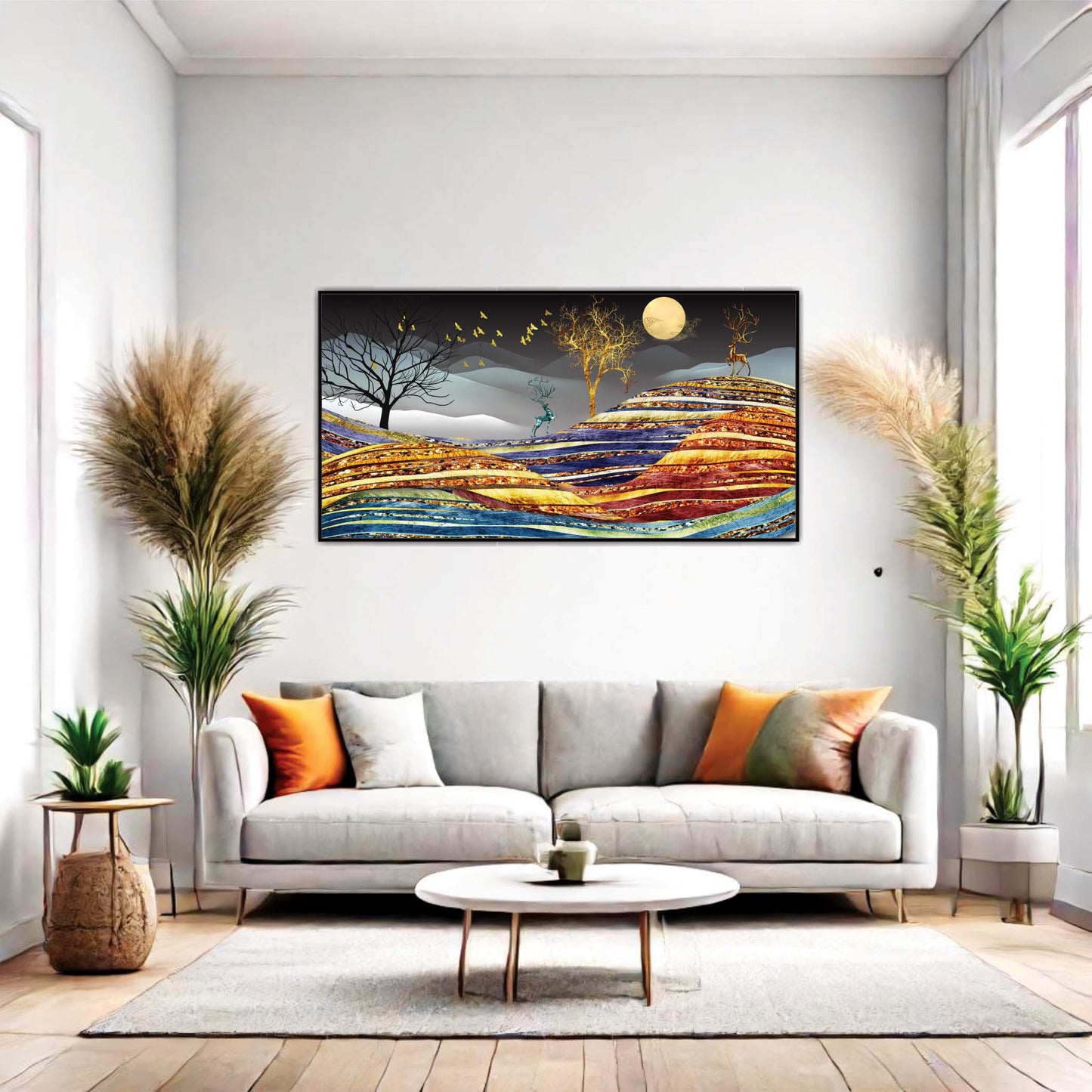 Lunar Tides Canvas Wall Art