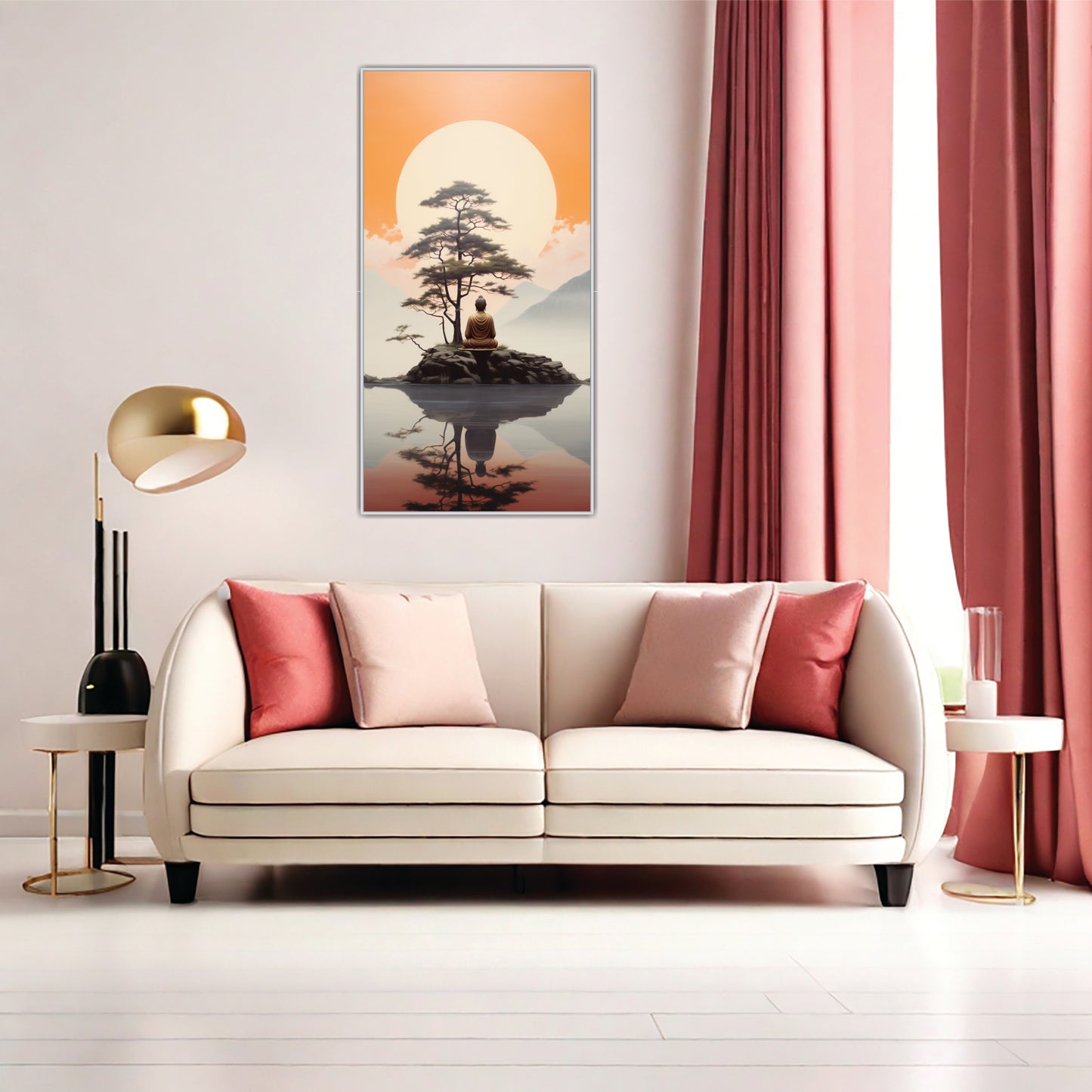 Meditation at Sunrise Canvas Wall Art