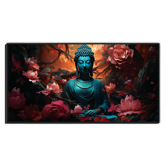 Tranquility Among Thorns Canvas Wall Art