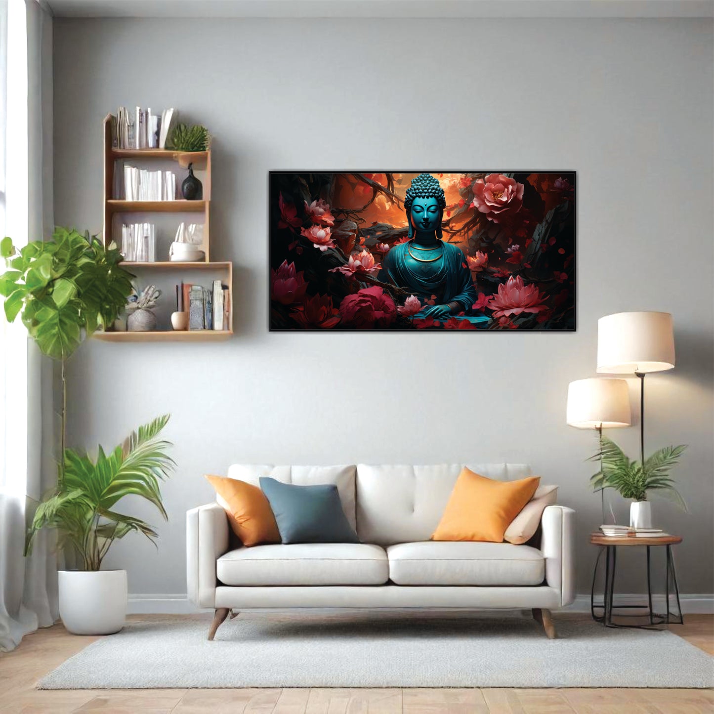 Tranquility Among Thorns Canvas Wall Art