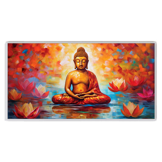 Tranquil Light of Buddha Canvas Wall Art