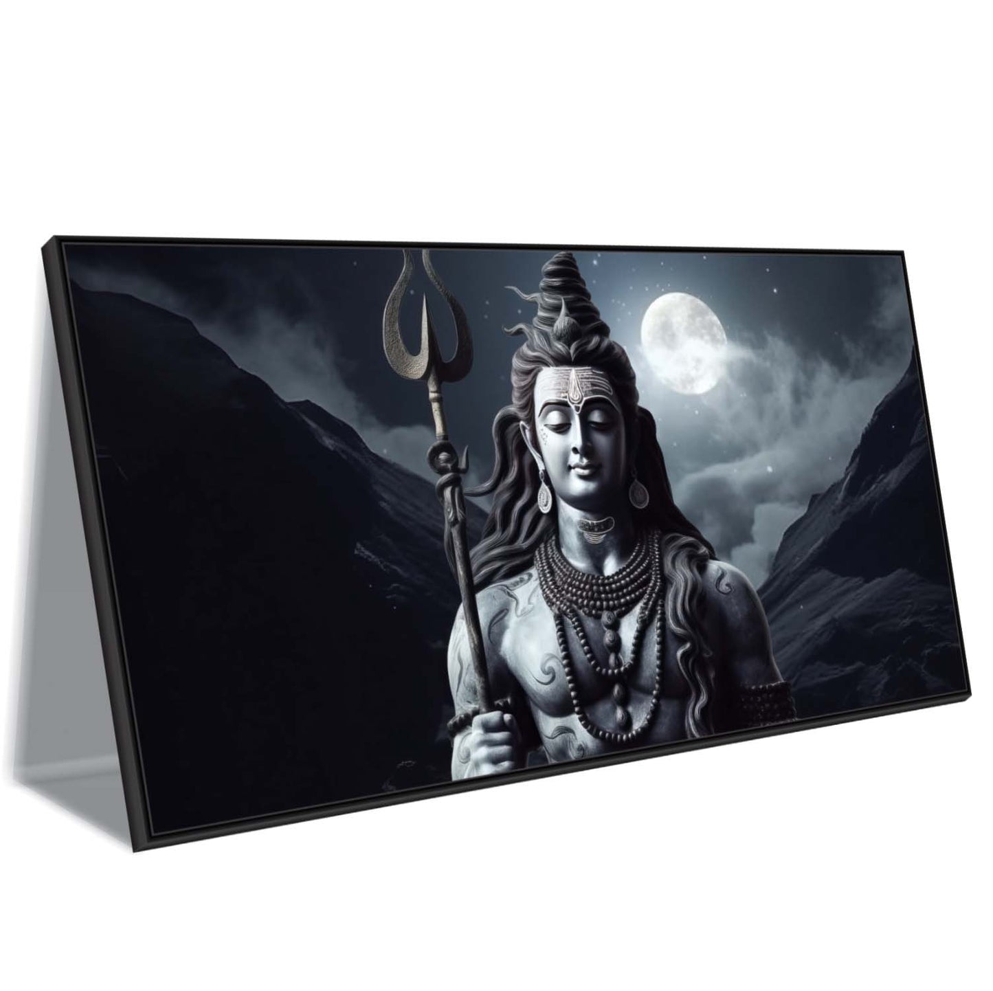 Silent Strength: Shiva in the Himalayas Canvas Wall Art