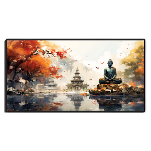 Meditative Horizon Canvas Wall Art