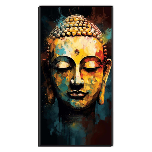 Vibrant Buddha Canvas Wall Art.