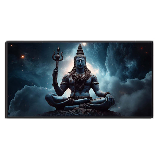 The Eternal Yogi of the Universe Canvas Wall Art