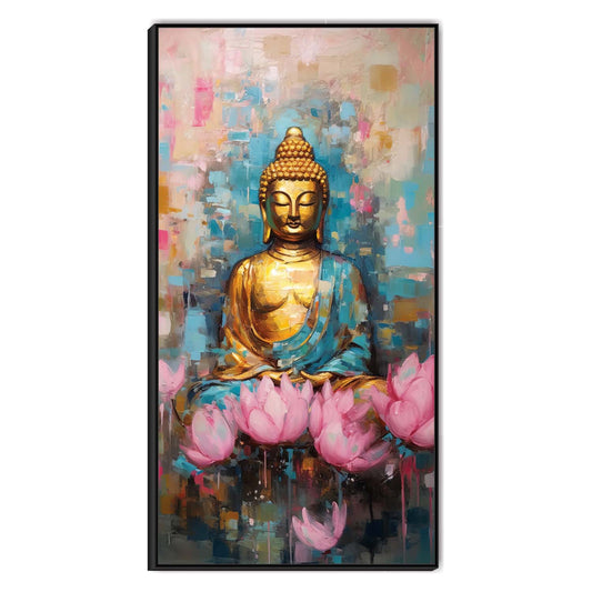 Lotus of Enlightenment Canvas Wall Art.