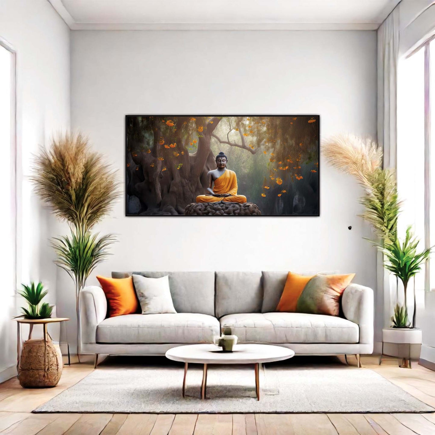 Beneath the Bodhi Tree Canvas Wall Art.