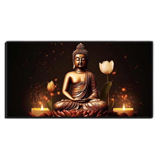 Flames of Enlightenment Canvas Wall Art.