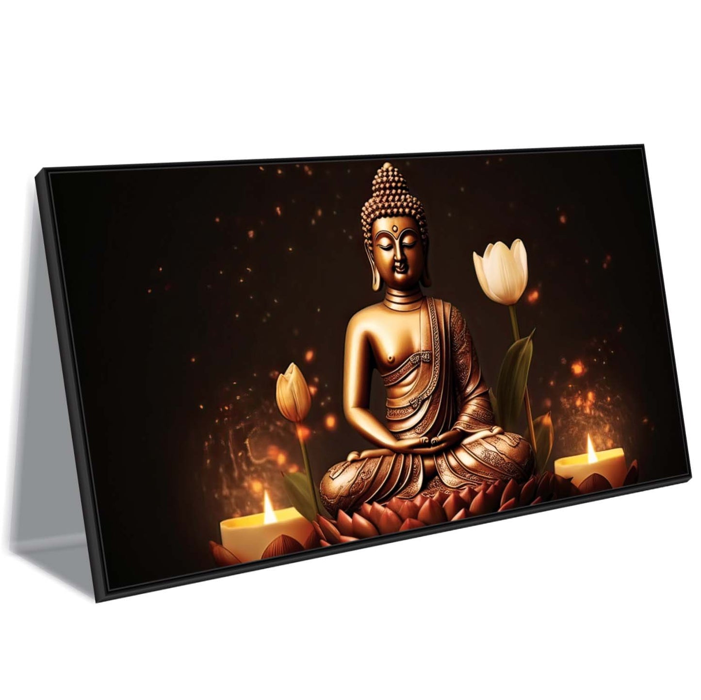 Flames of Enlightenment Canvas Wall Art.