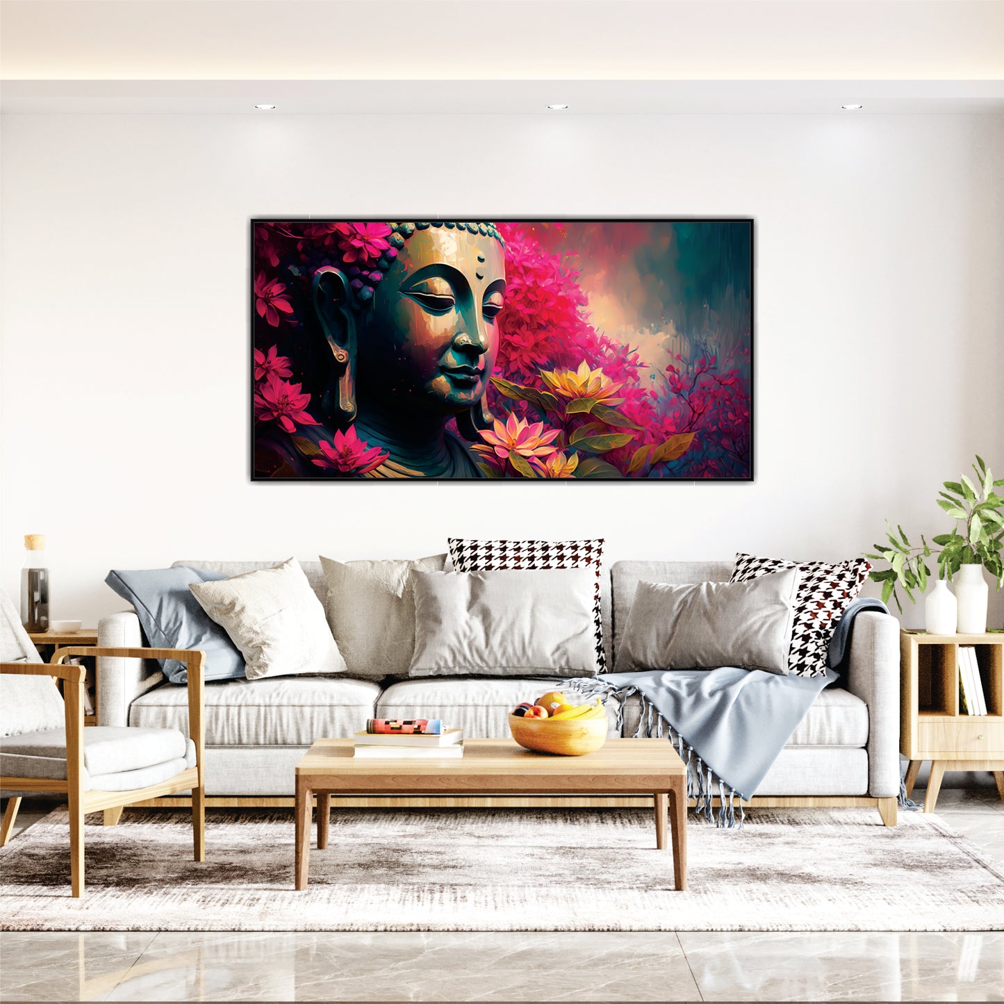 Blossomed Peace Canvas Wall Art