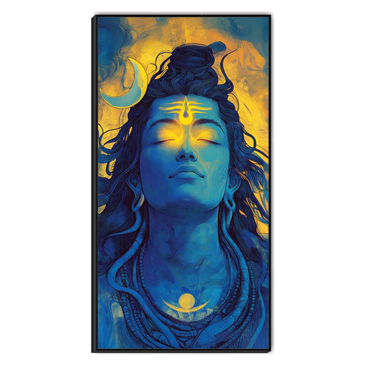 Shiva's Radiance Canvas Wall Art.