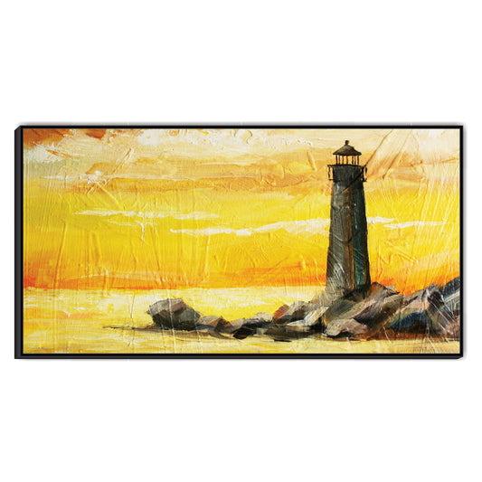 Lighthouse at Dusk Canvas Wall Art
