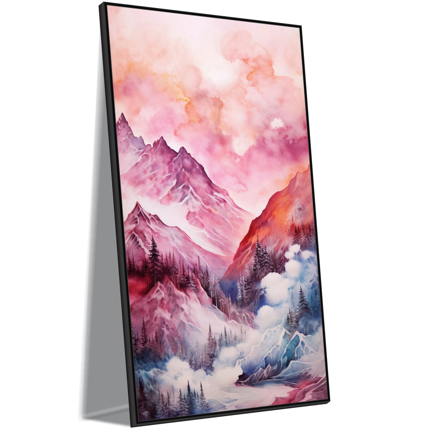 Blush Horizon Canvas Wall Art