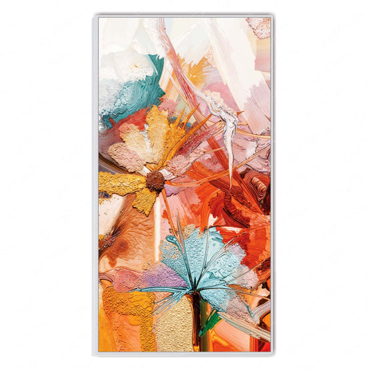 Whispers of Autumn in Blooming Hues Canvas Wall Art