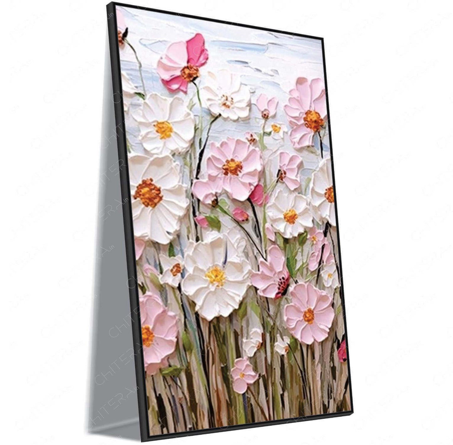A Garden of Grace in Pink and White Canvas Wall Art