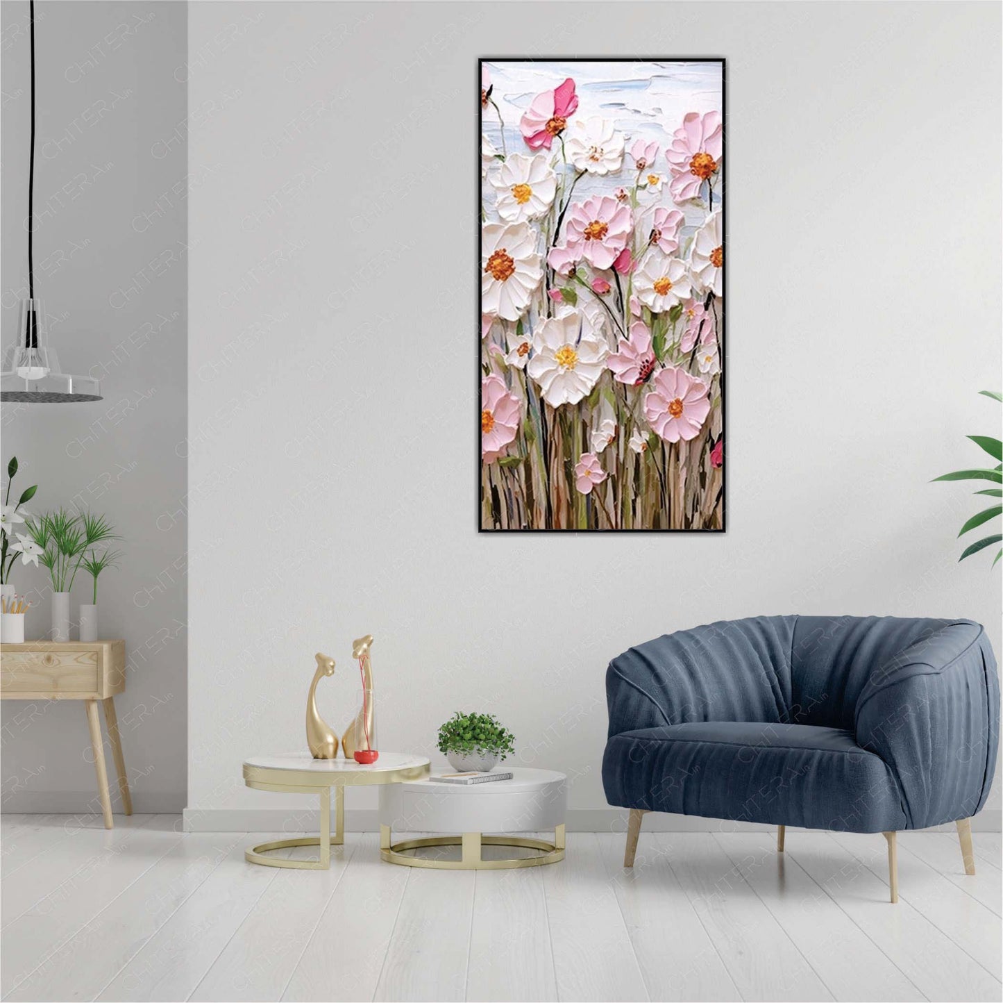 A Garden of Grace in Pink and White Canvas Wall Art