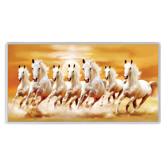 Seven Steeds of Light Canvas Wall Art